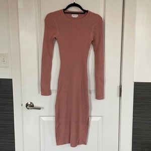 Lover + Friends pink sweater dress
